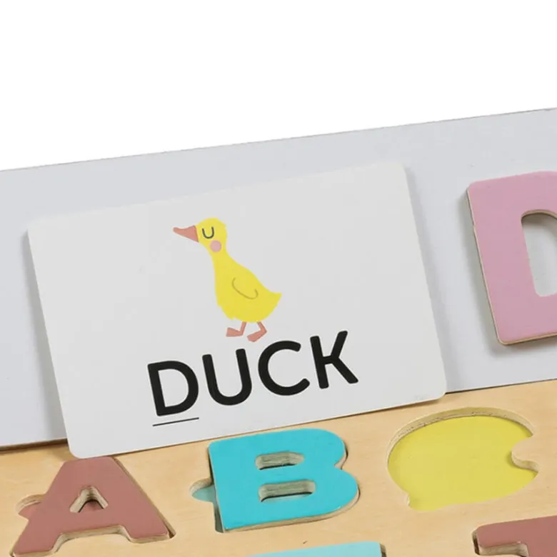 Alfabeto magnético con tarjetas para aprender a escribir