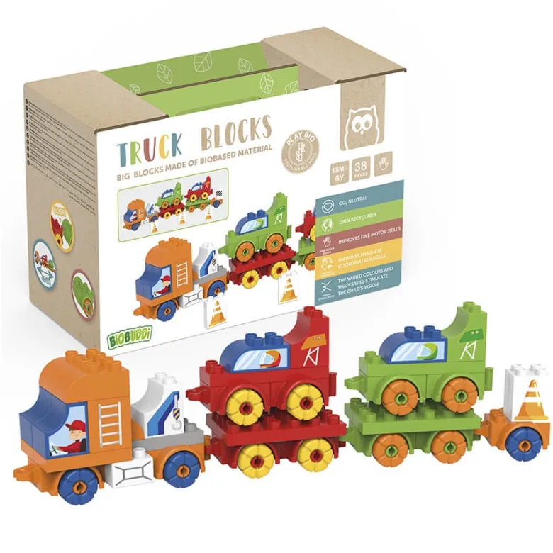 Bloques de construcción BIO – Camión transportador de vehículos