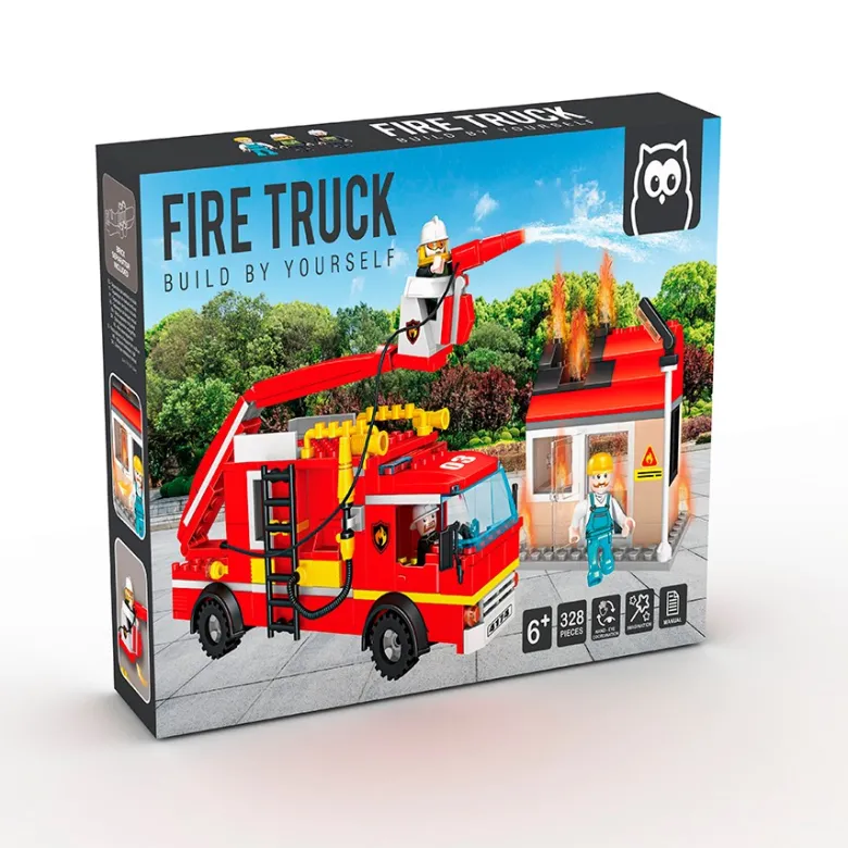 Bloques de construcción camión de bomberos – 328 piezas