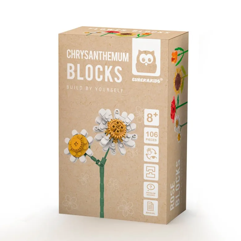 Bloques de construcción flores clásicas – crisantemo de 106 piezas