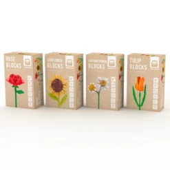 Bloques de construcción flores clásicas – tulipa de 62 piezas