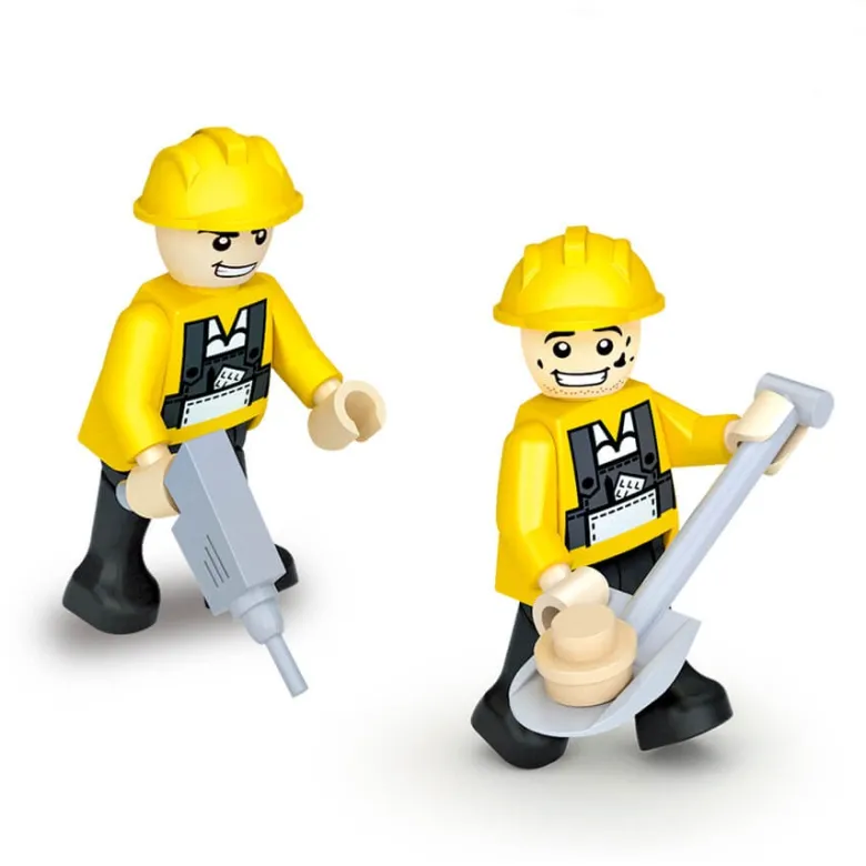 Bloques de construcción zona en obras – 804 piezas