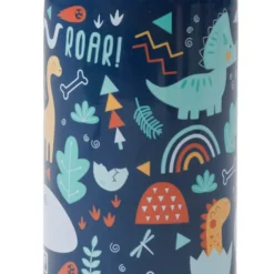 Botella de agua personalizable para niños con diseño de dinosaurios