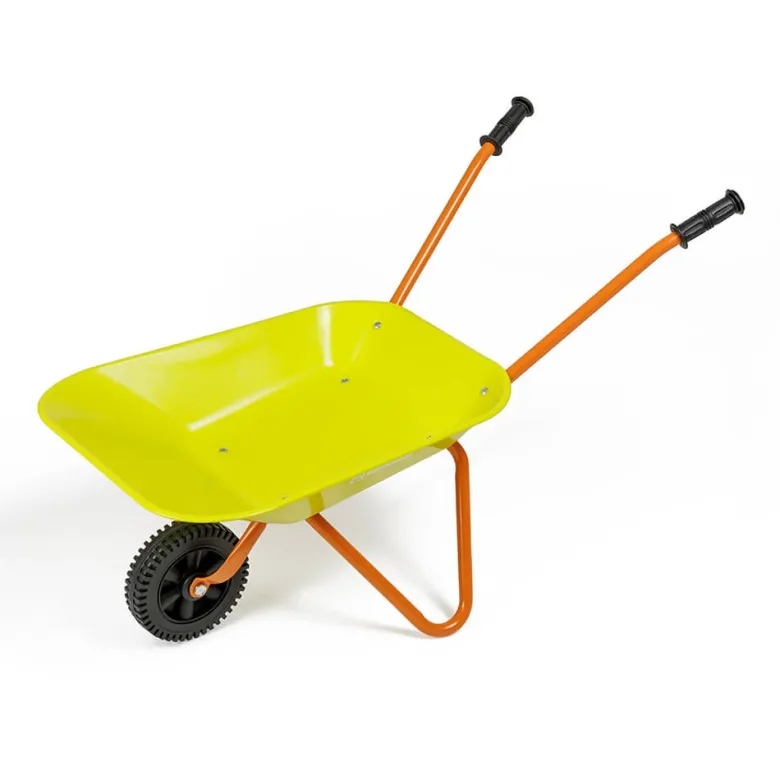 Carretilla de metal para niños