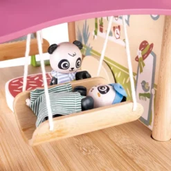 Casa de bambú de los osos panda - Green Planet Explorers