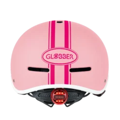 Casco ajustable de policarbonato con luz led Rosa pastel - Tallla XS/S (47-51cm)