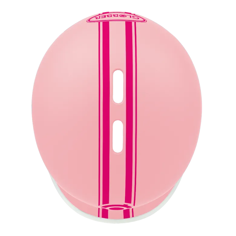 Casco ajustable de policarbonato con luz led Rosa pastel - Tallla XS/S (47-51cm)