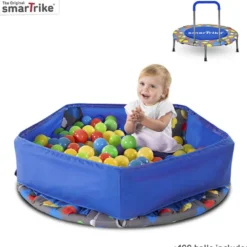 Centro de actividades 3 en 1 y trampolín