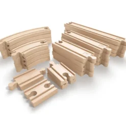 Conjunto de vías para ampliar circuitos de tren – 24 piezas