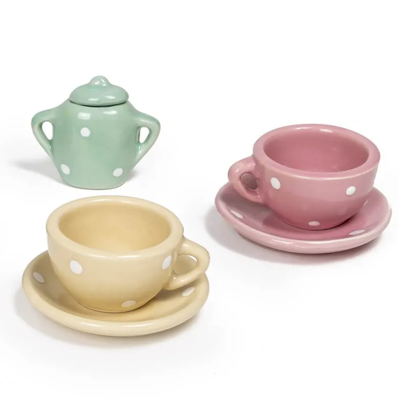Conjunto 13 piezas de cerámica para jugar a tomar el té