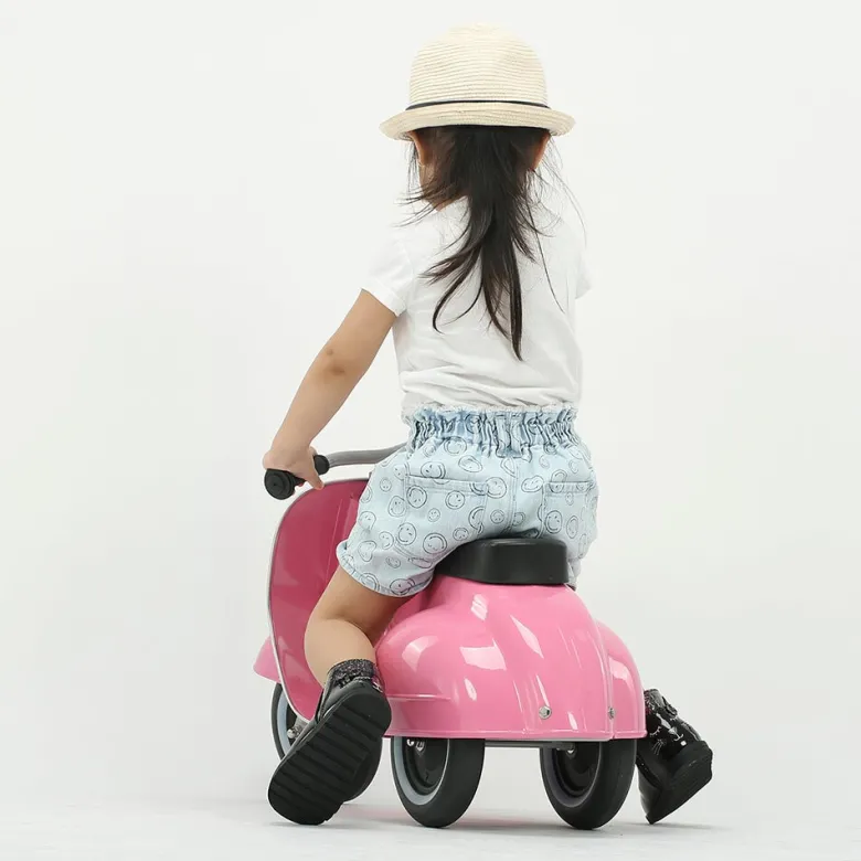Correpasillos moto scooter clásica - Color Rosa