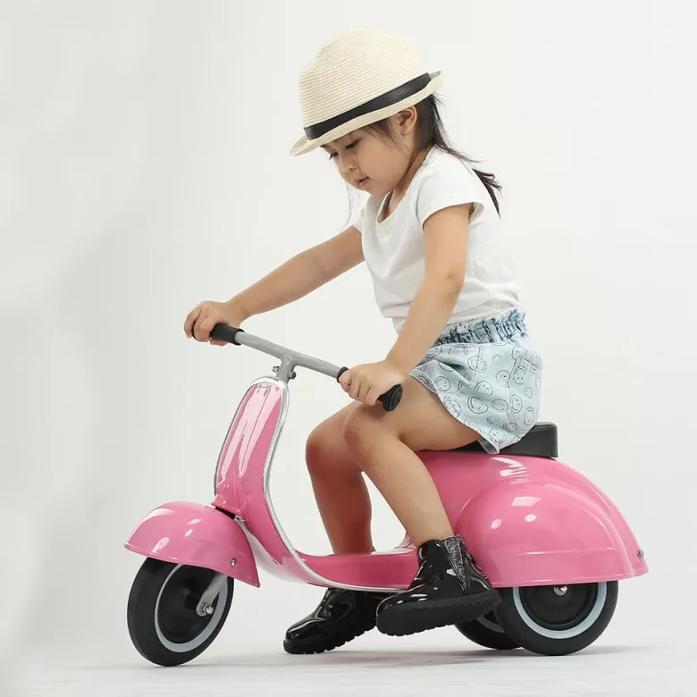 Correpasillos moto scooter clásica - Color Rosa