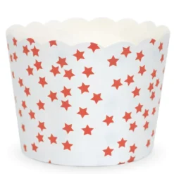 25 cápsulas de papel para cupcakes estrellas