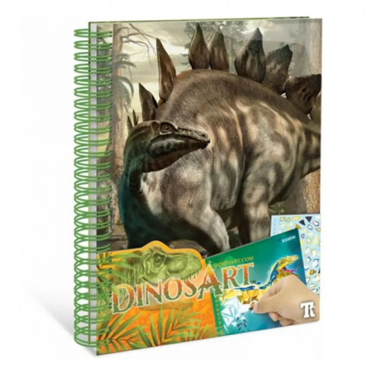 Cuaderno de adhesivos dinosaurios