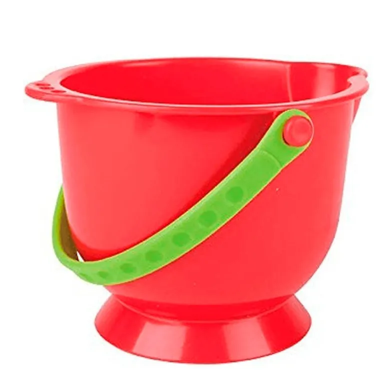 Cubo de playa para jugar en la arena – Color rojo