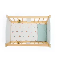 Cuna mecedora de madera