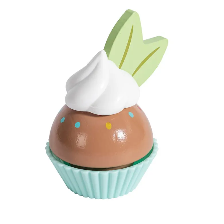 Cupcakes de madera para jugar a construir y crear