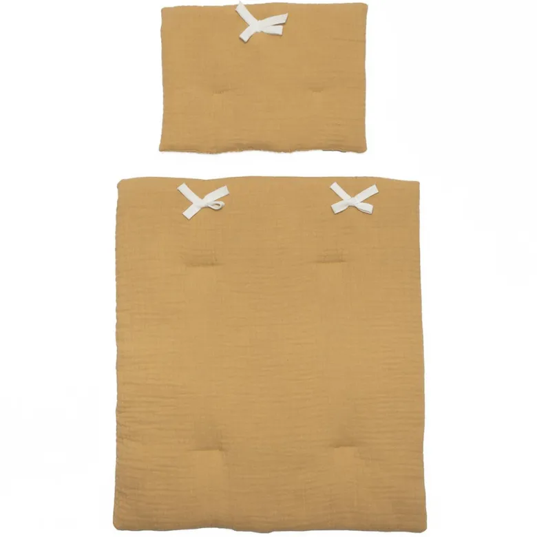 Edredón- Almohada Muñeca Bobble- Mostaza