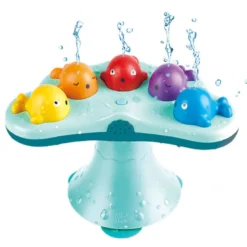 Fuente musical con ballenas para el baño