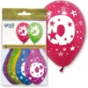 6 globos número 0