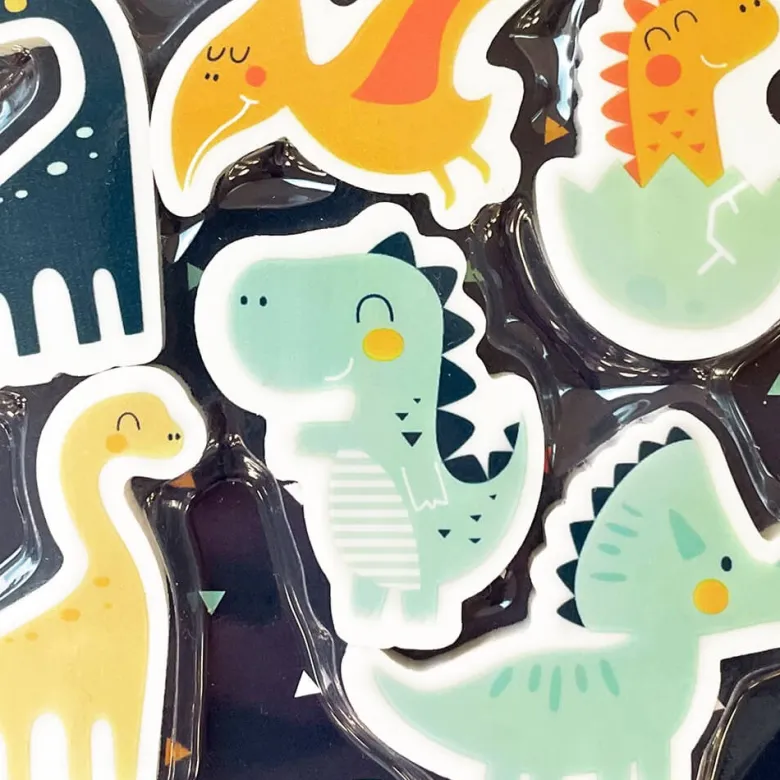 Gomas de borrar – conjunto 5 unidades con forma de dinosaurios