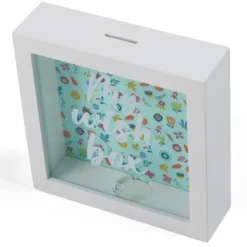 Hucha infantil transparente con estampado de flores – My Wish Box