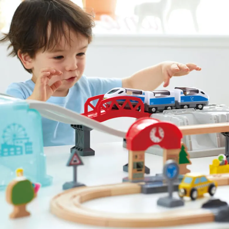 Juego de bloques de construcción Tren urbano
