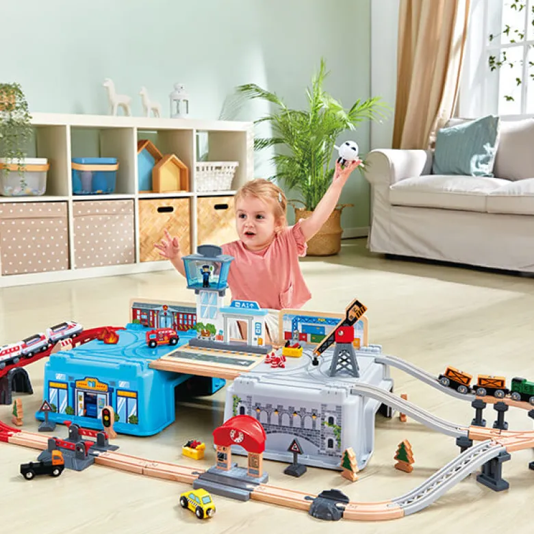 Juego de Bloques de Tren Mega Metrópolis