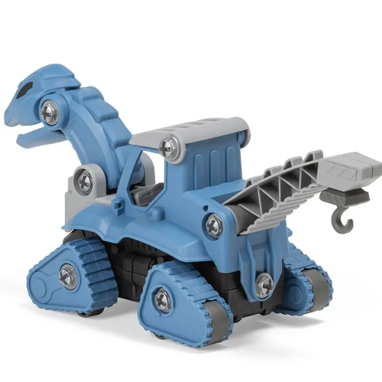 Juego de construcción camión grúa dinosaurio – Blue Dino