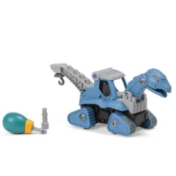 Juego de construcción camión grúa dinosaurio – Blue Dino