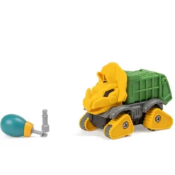 Juego de construcción camión volquete dinosaurio – Green Dino