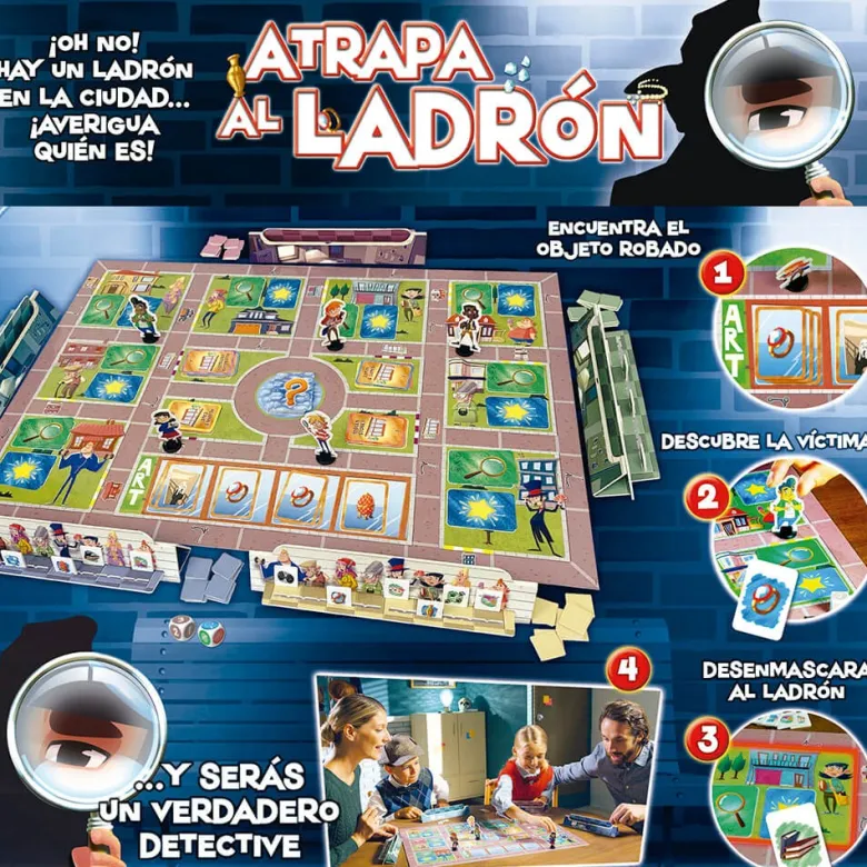 Juego de mesa familiar - ¡Atrapa al ladrón!