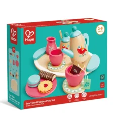 Juego de té de madera