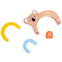 Juguete arcoíris de madera Montessori - Koala