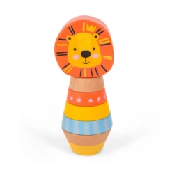 Juguete encajable de madera - León
