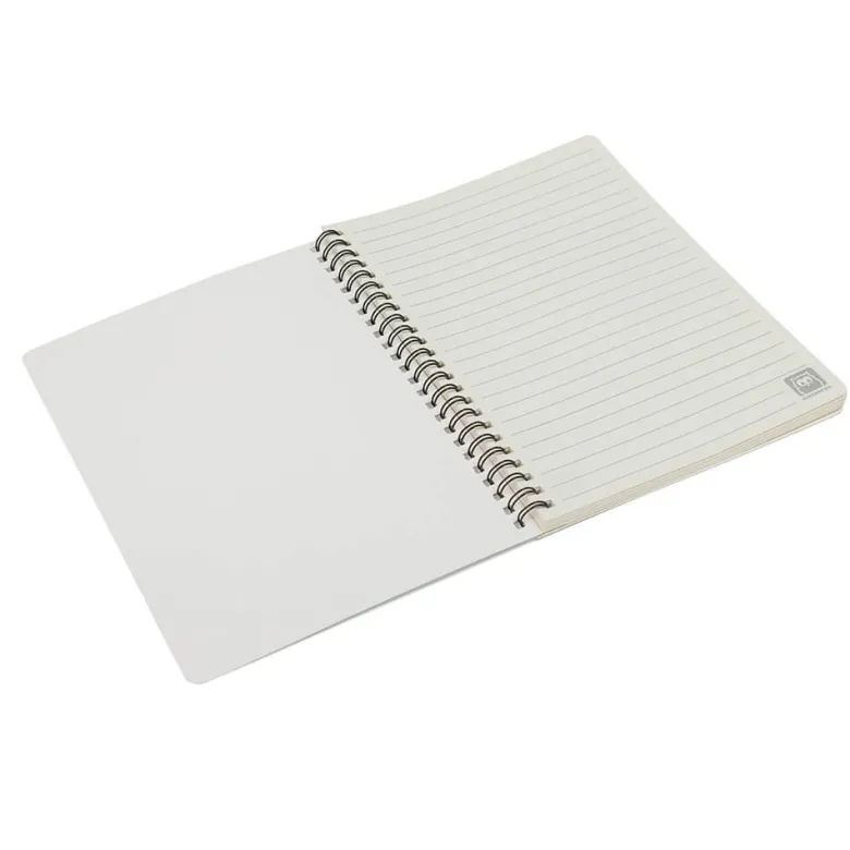 Libreta A5 pautada con diseño de flores