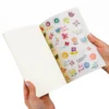 Libro de pegatinas y notas autoadhesivas con diseño de flores