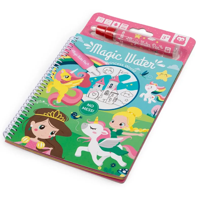 Libro para pintar con agua - Magic Water Princesas