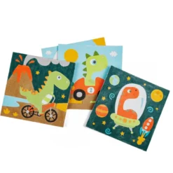 Láminas para pintar con arena de colores – Dinosaurios