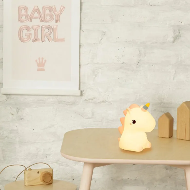 Lámpara infantil decorativa de silicona unicornio