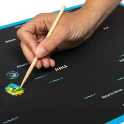 Mapa animales del mundo para rascar Scratch Art