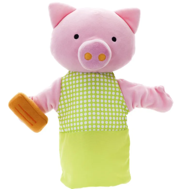Marioneta cerdito verde