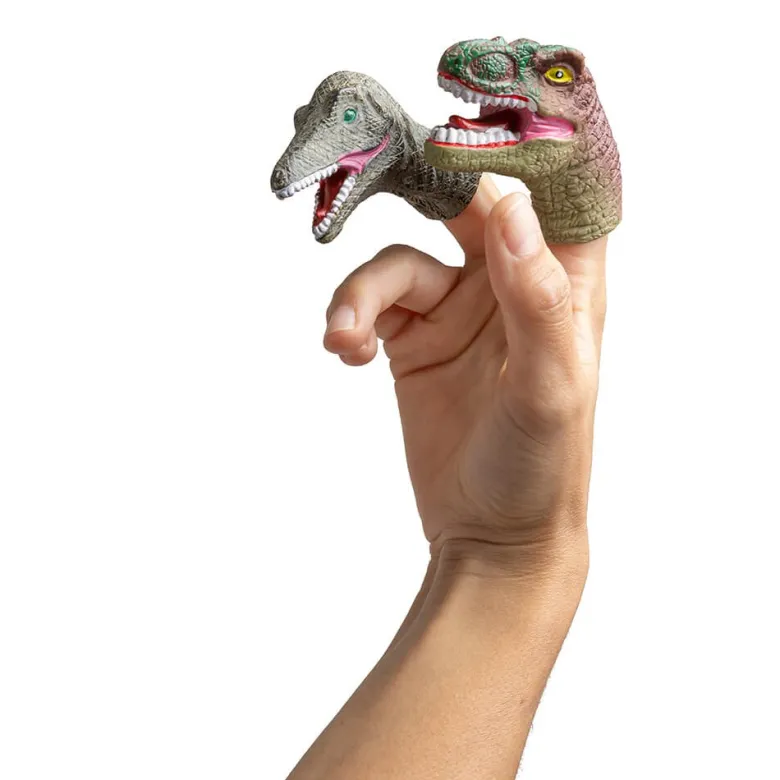 5 marionetas dinosaurio para manos infantiles