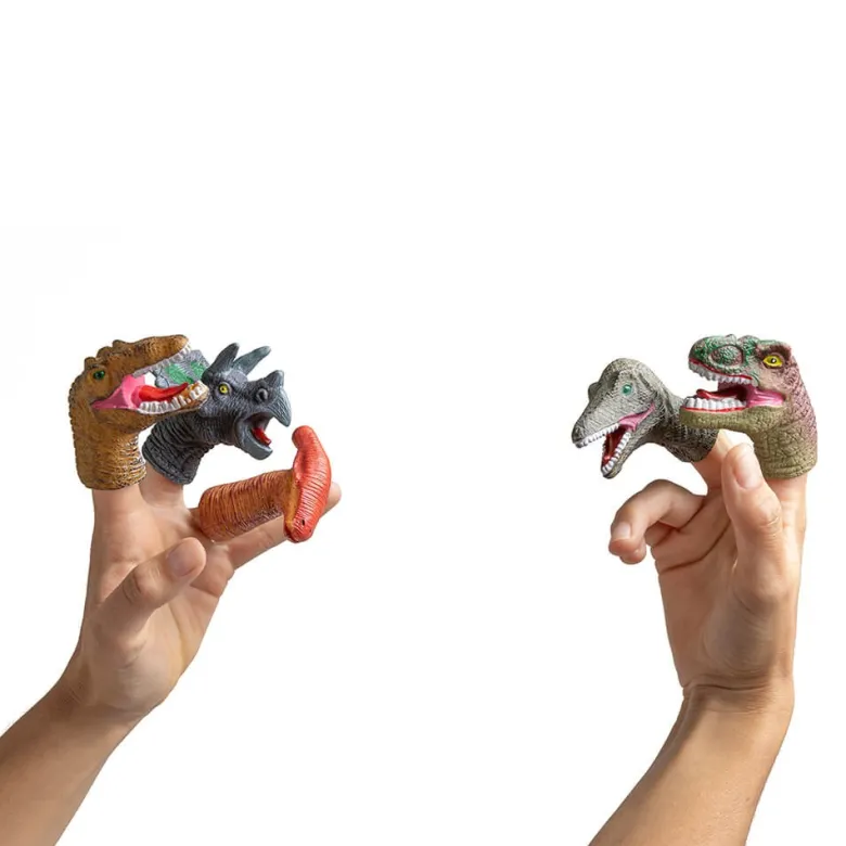 5 marionetas dinosaurio para manos infantiles
