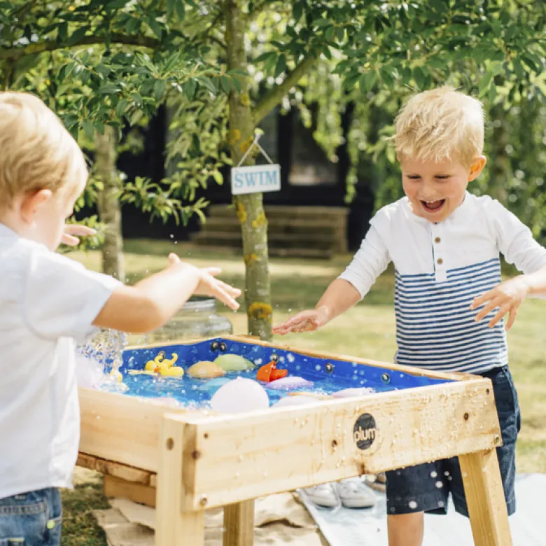 Mesa madera multiusos agua y arena