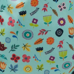 Mochila de cuerdas y mochila saco infantil con estampado de flores