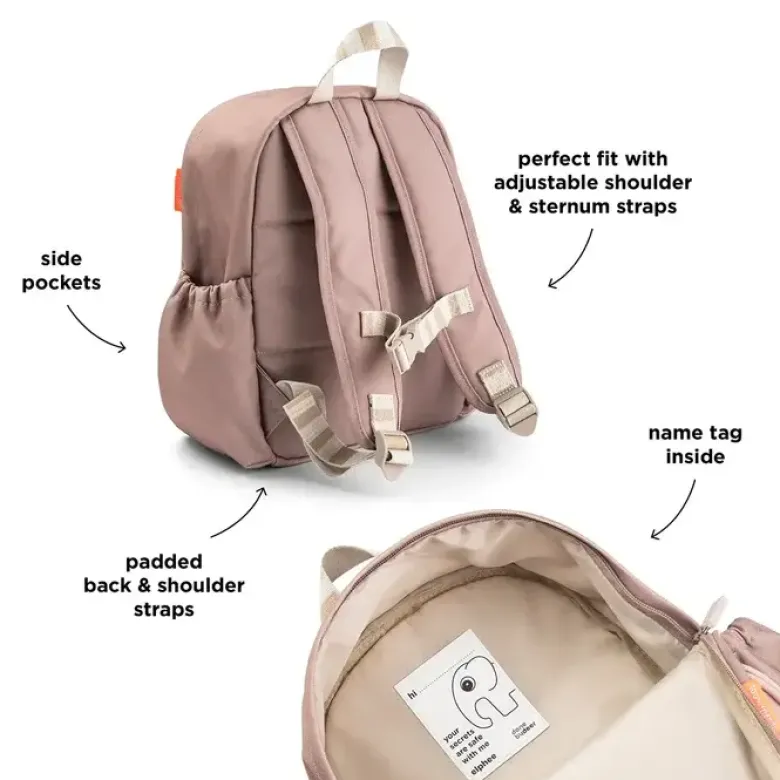 Mochila infantil Tiny Farm Powder Rosa