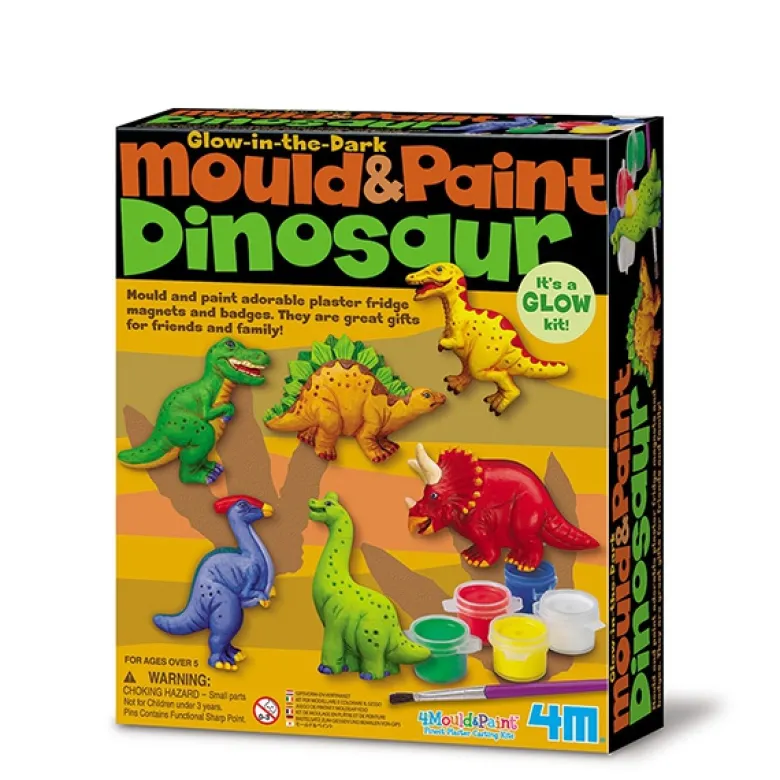 Moldea y pinta dinosaurios