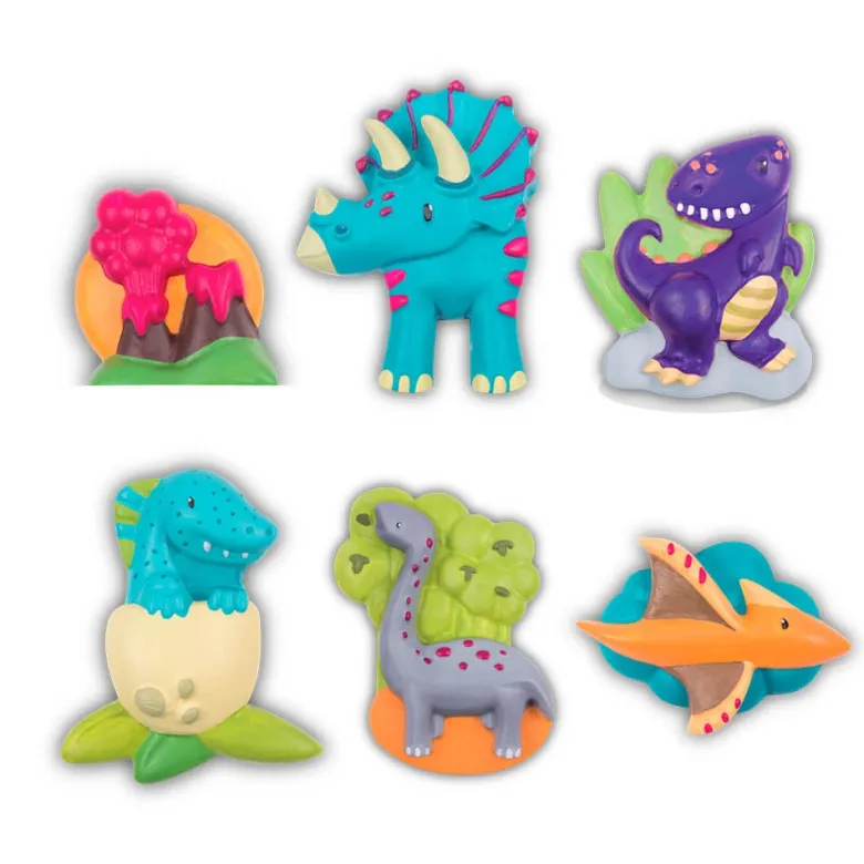 Moldea y pinta imanes de dinosaurios