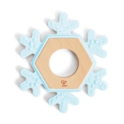 Mordedor de madera y silicona - Copito de nieve